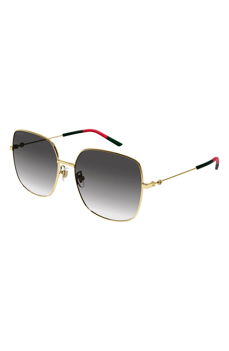 Gucci 59mm Square Sunglasses, Alternate, color,