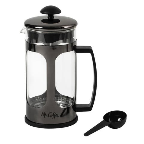 30 Oz Daily Brew French Press Coffee Maker in Gunmetal