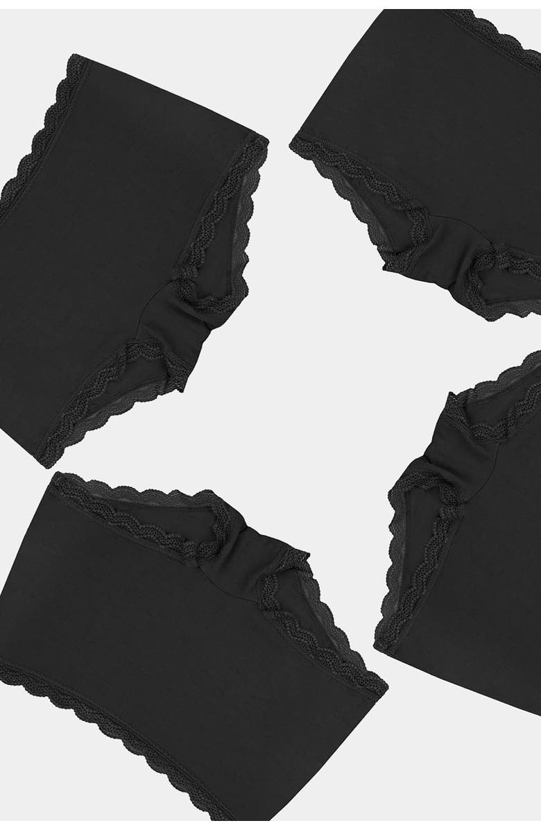 Stripe & Stare Hipster Four Pack, Main, color, Black