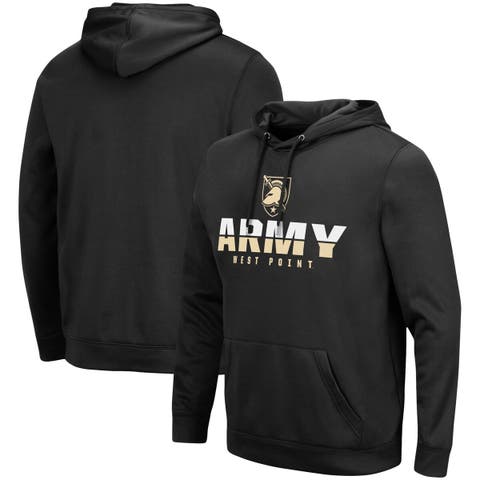 Men's Colosseum Black Army Black Knights Lantern Pullover Hoodie
