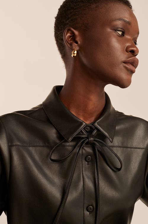 REBECCA TAYLOR REBECCA TAYLOR VEGAN LEATHER ROMPER