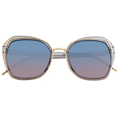 Bertha Women's Jade 53x58mm Polarized Sunglasses In Grey/blue