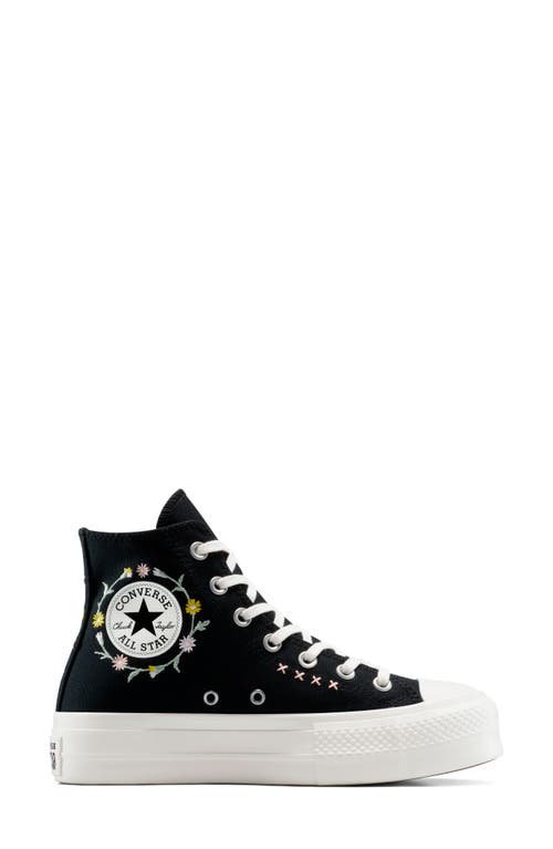 Converse Chuck Taylor® All Star® Embroidered Lift High Top Platform Sneaker
