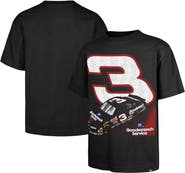 '47 Men's '47 Black Richard Childress Racing #3 Race Day Foundation Heavyweight T-Shirt