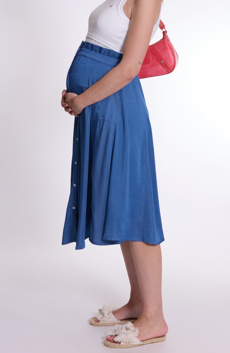 Cache Coeur Dallas Maternity Skirt, Alternate, color, Mid Blue