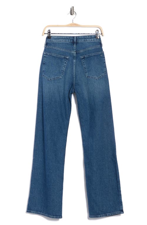 Rag & Bone Lori Mid Rise Wide Leg Jeans In Blue