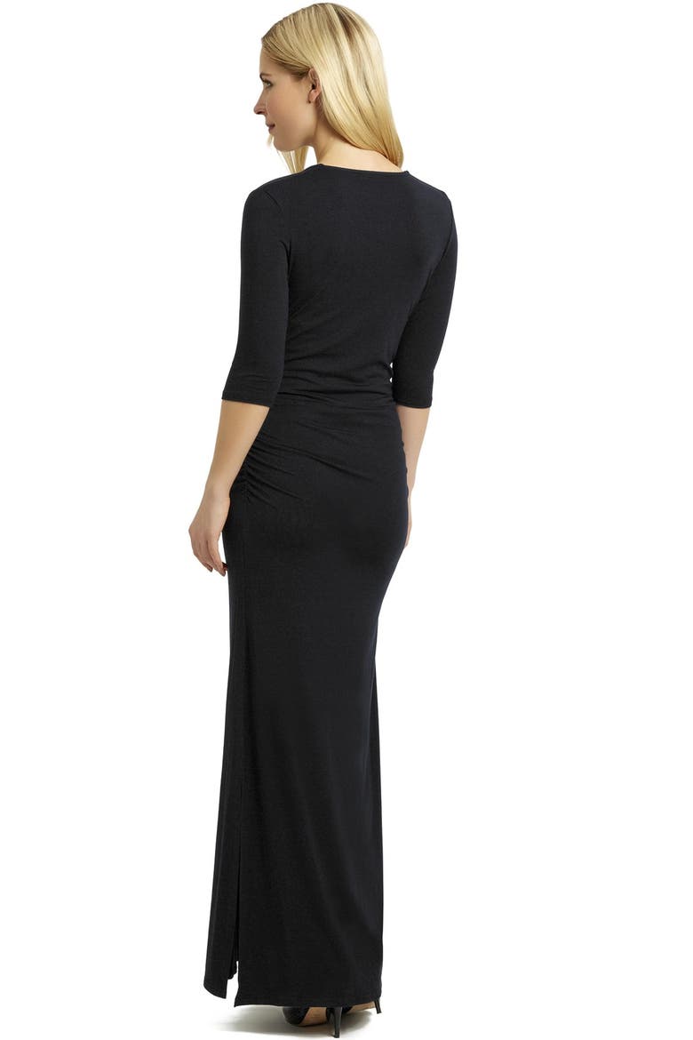 Madderson London 'Saturday' Maternity Maxi Dress, Alternate, color, BLACK