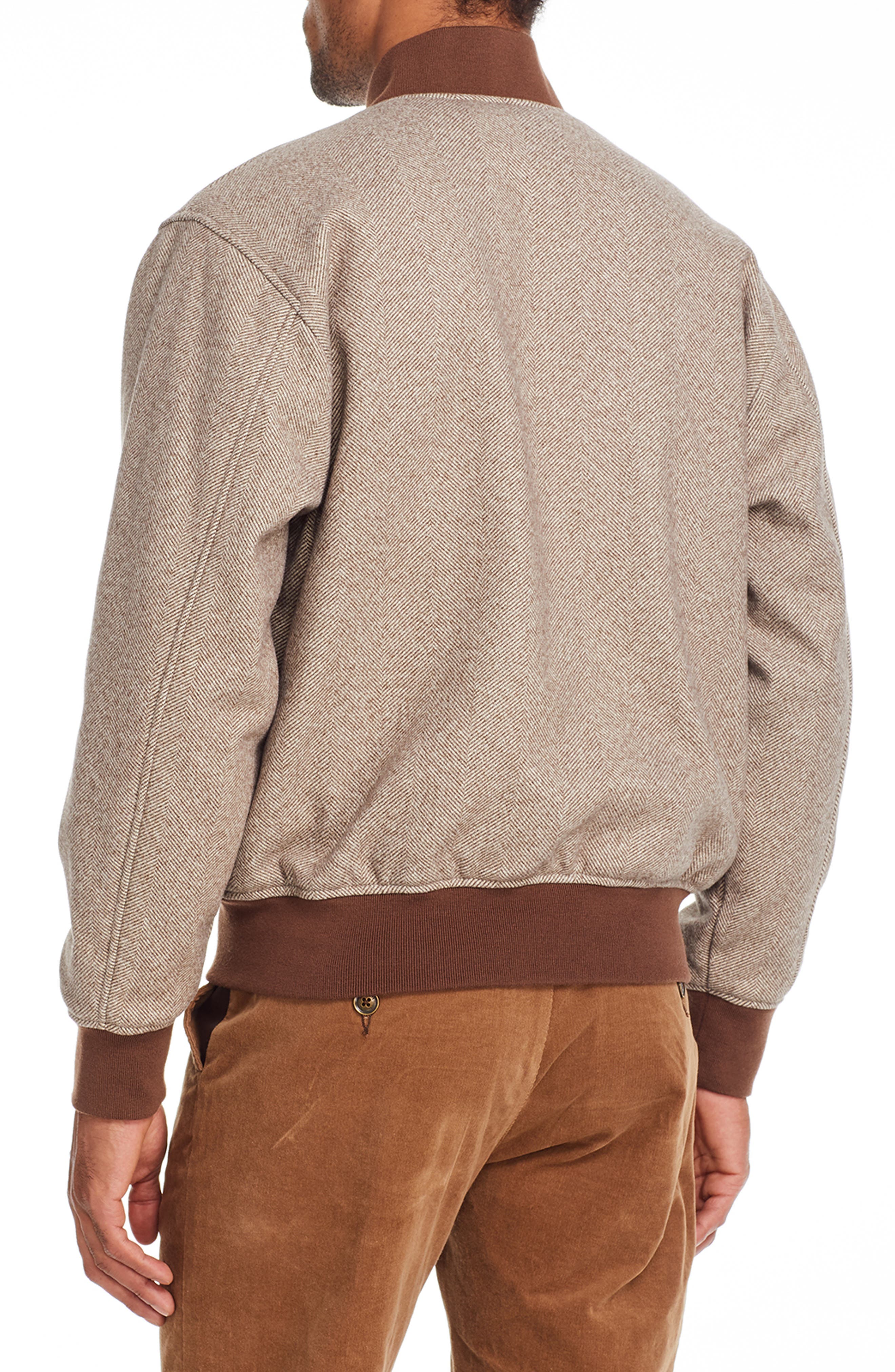 Herringbone Reversible Bomber Jacket - image 2