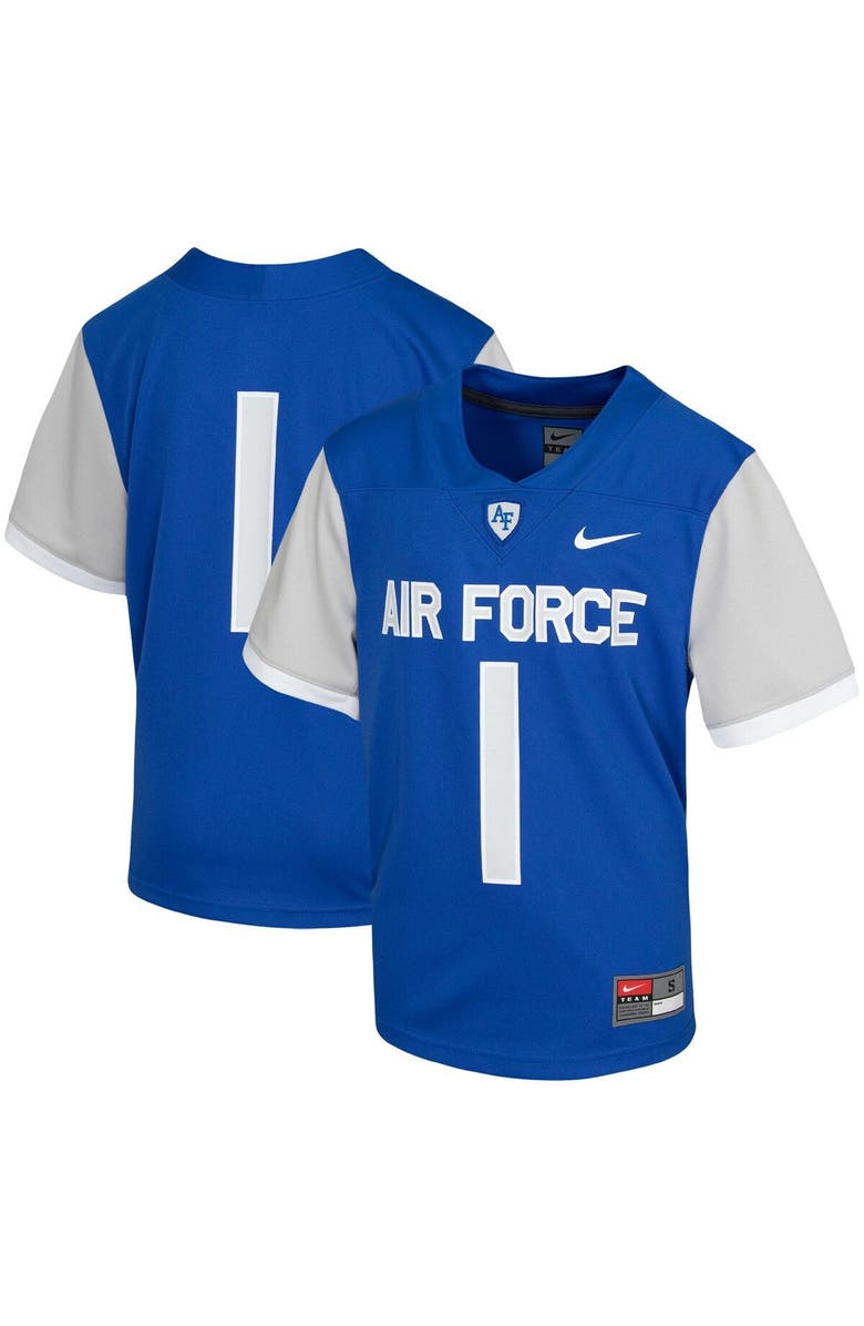 Nike Youth Nike #1 Royal Air Force Falcons Untouchable Football Jersey, Main, color, 