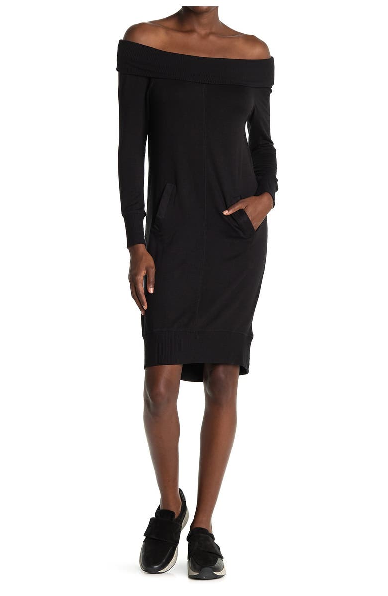 Fourteenth Place Off-The-Shoulder Tunic Sweater Dress, Main, color,