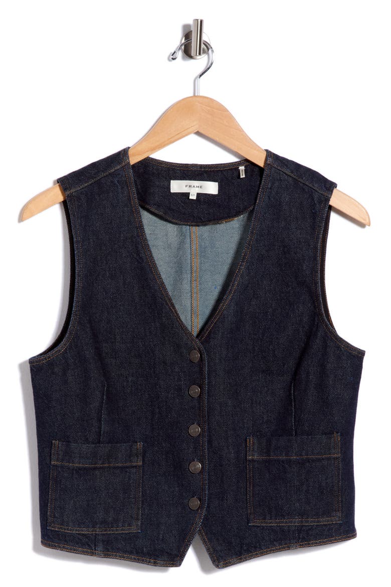 The Denim Vest, Main, color, RINSE
