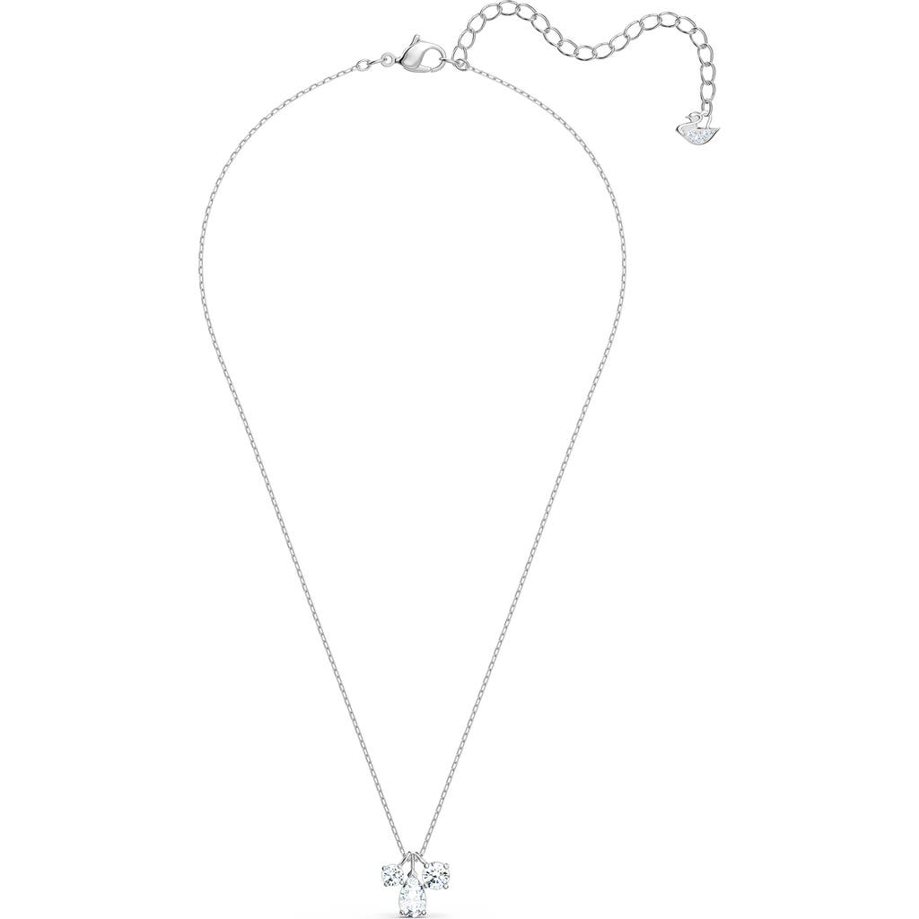 Swarovski Attract Crystal Pendant Necklace In Silver