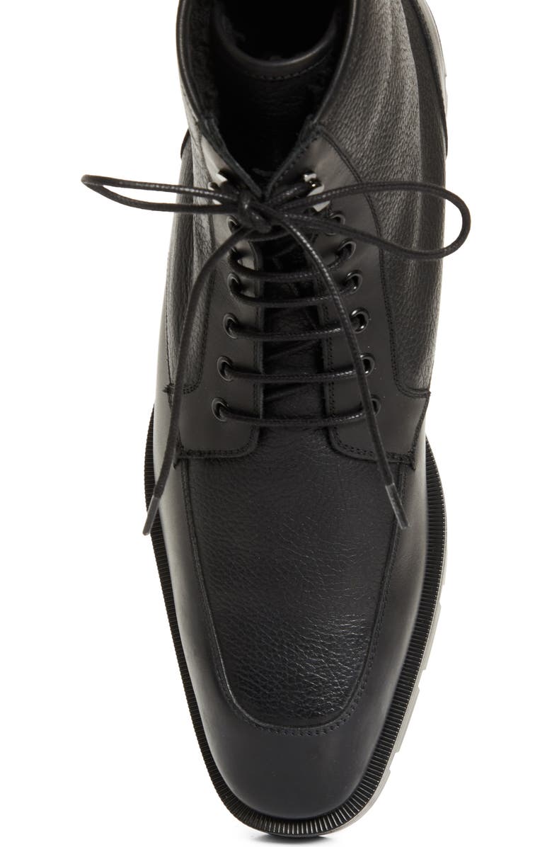 Christian Louboutin Caracolo Lion Leather Boot, Alternate, color, Black