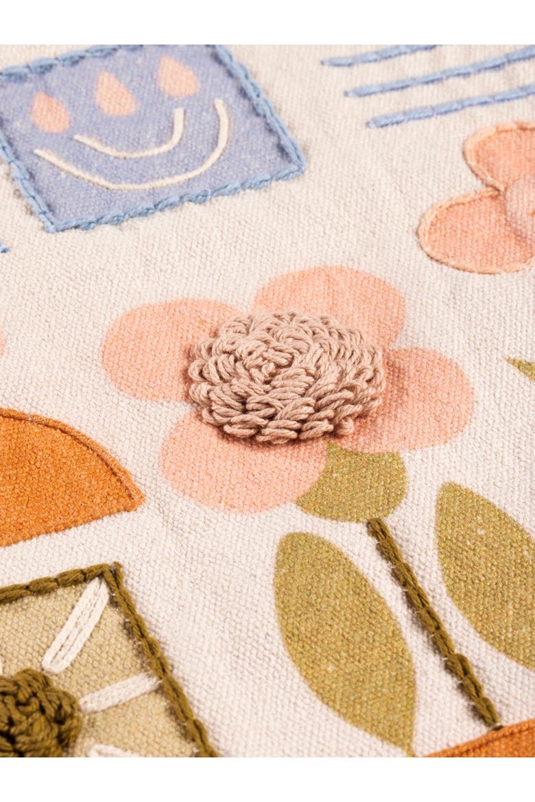 Junia Throw Pillow Cover, Alternate, color, Multicolored