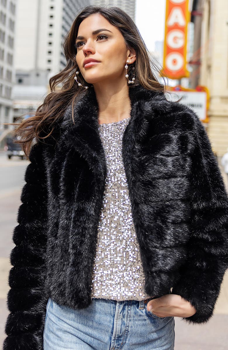 DONNA SALYERS FABULOUS FURS Maven Faux Fur Jacket, Alternate, color, 