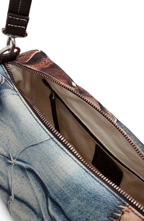 Desigual Denim Mixed Media Shoulder Bag