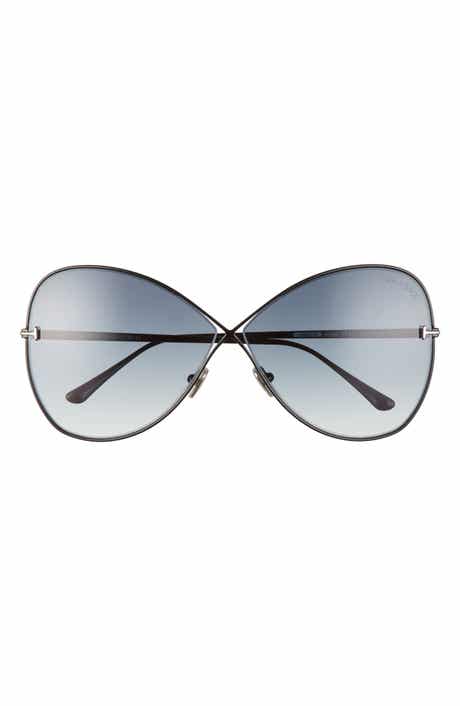 TOM FORD Nickie 66mm Gradient Oversize Butterfly Sunglasses