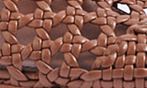 Marion Parke Patty Slingback Pointed Cap Toe Flat In Luggage Braided Nappa