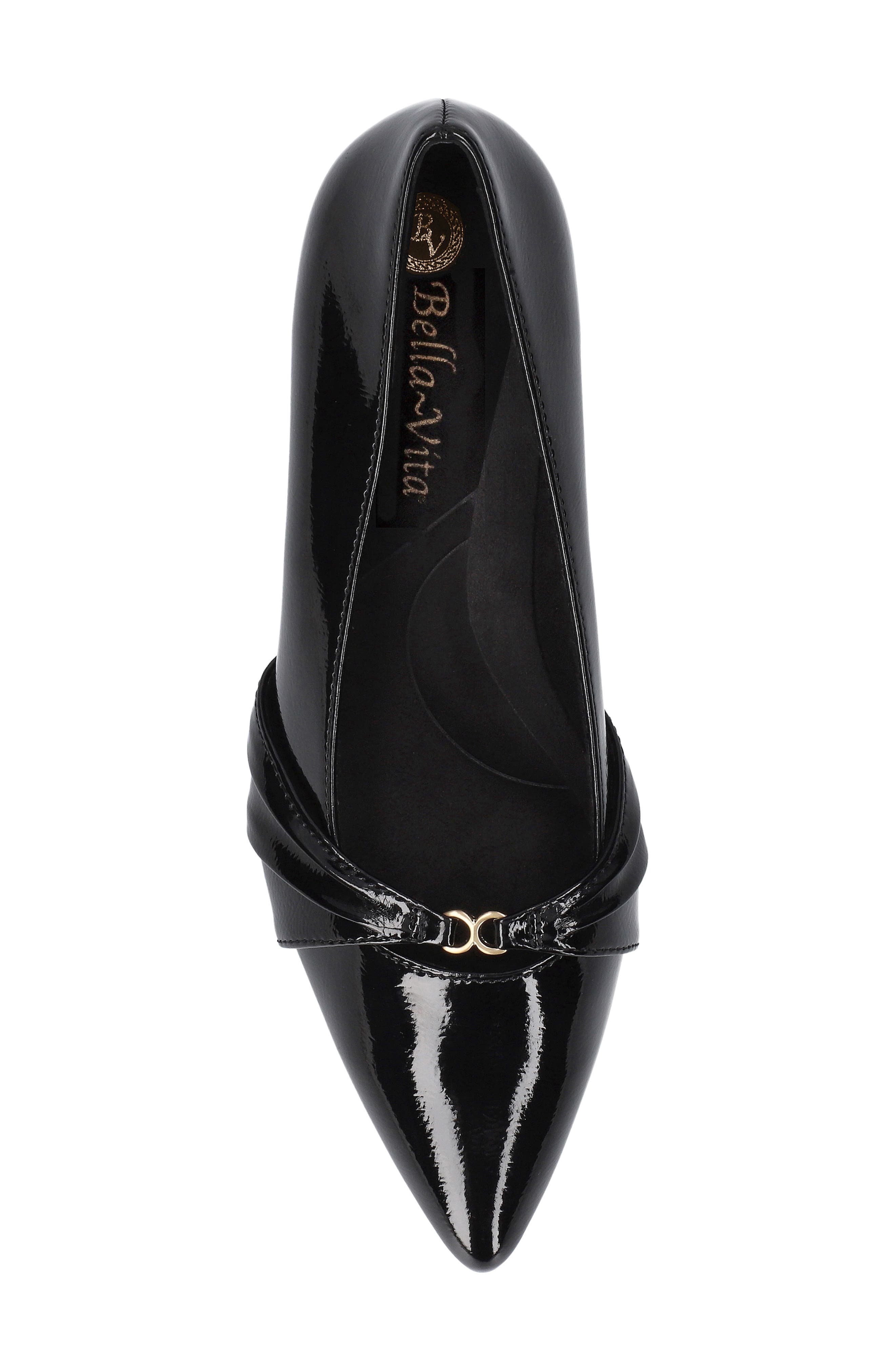 Ziggy Pointed Toe Kitten Heel Pump, Alternate, color, BLACK PATENT