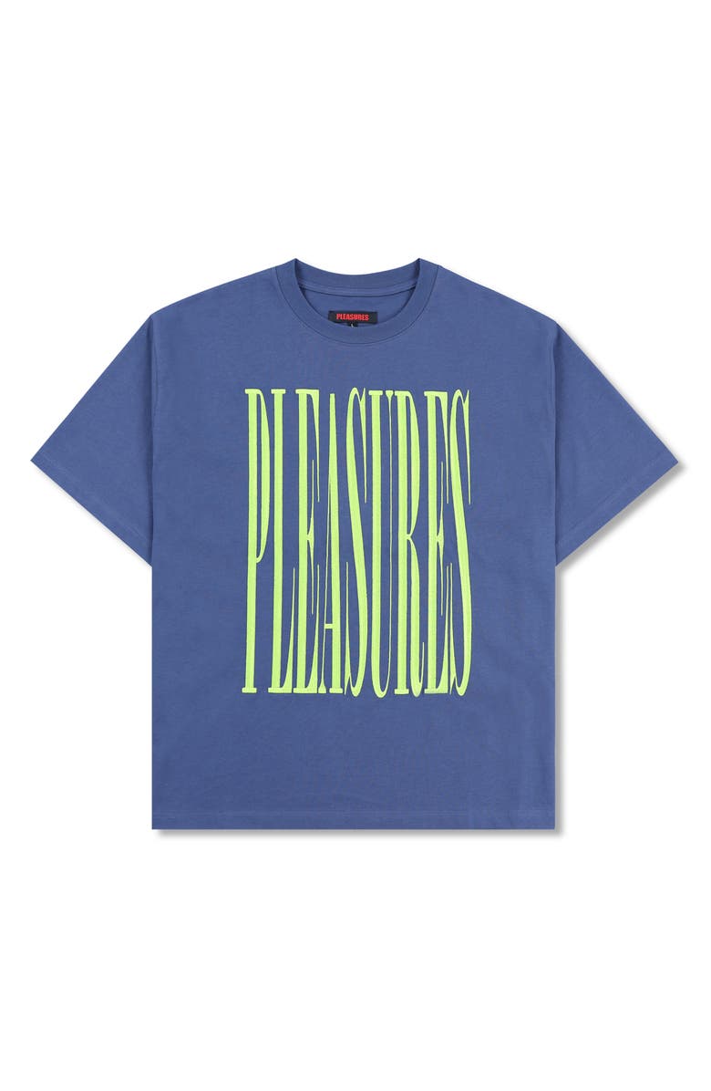 PLEASURES Heavyweight Stretch Logo Graphic T-Shirt, Alternate, color, 