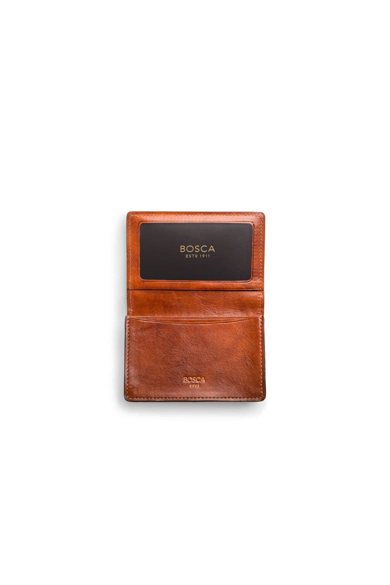 Dolce Full Gusset 2 Pocket Card Case With ID, Alternate, color, Amber