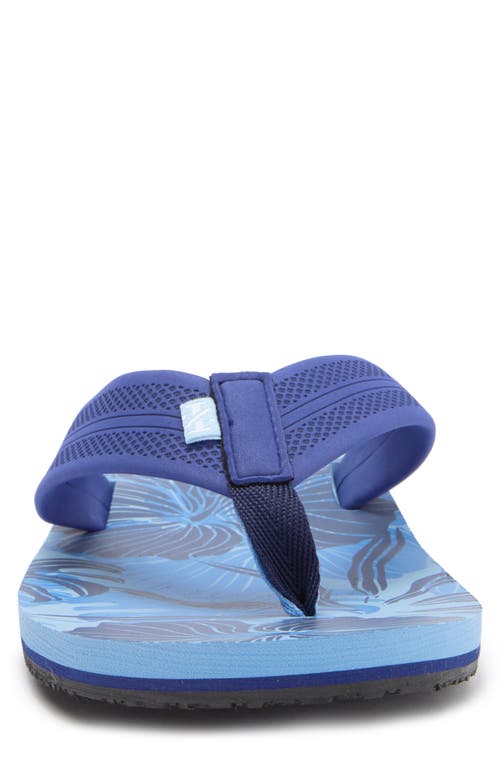 Izod Floral Flip Flop In Navy