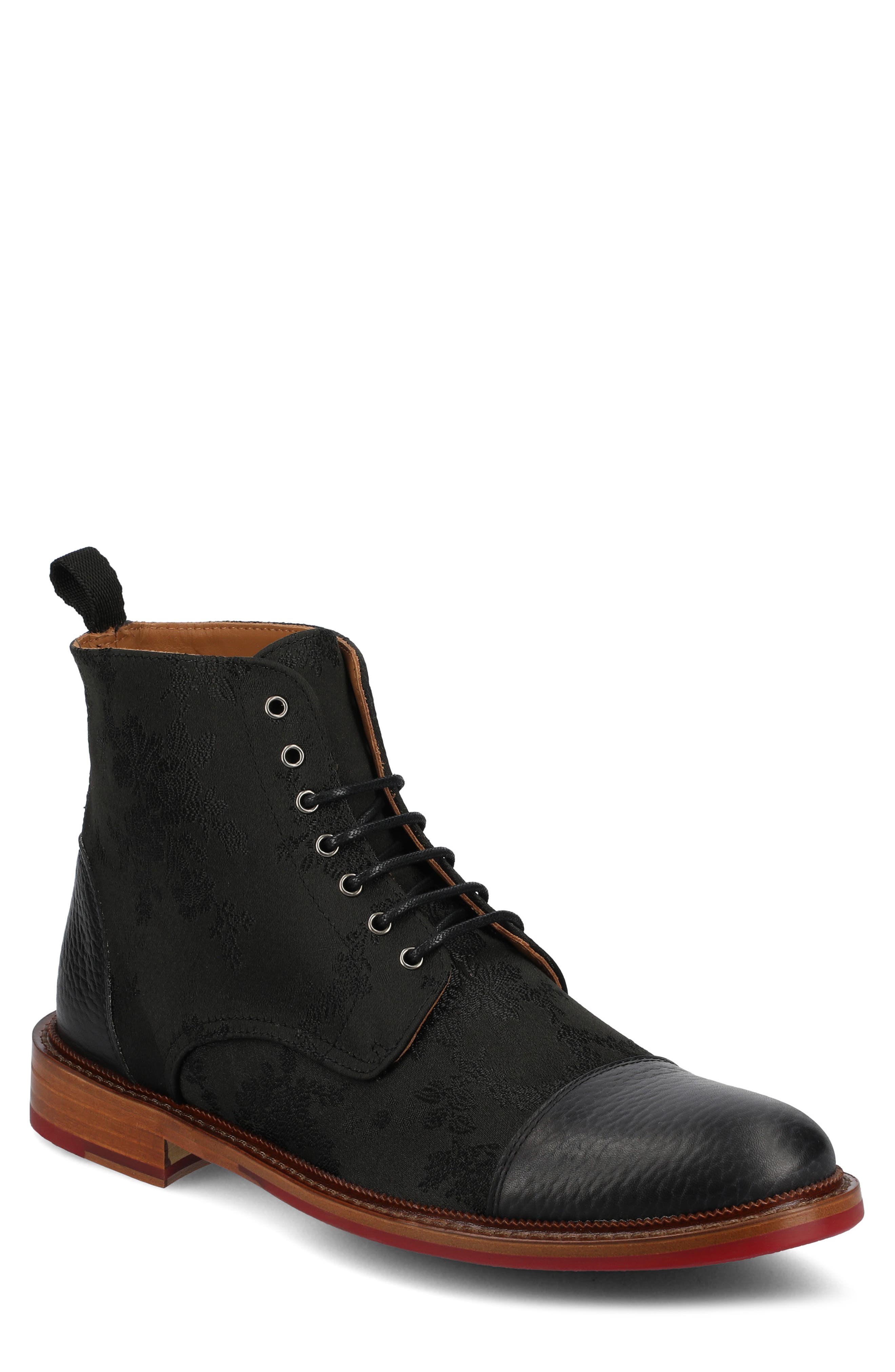 TAFT The Jack Lace-Up Cap Toe Boot, Main, color, 