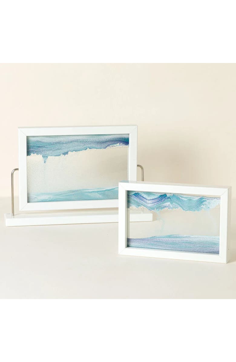 Uncommon Goods Ocean Sand Art by Pitkin Stearns, Alternate, color, Blue / White