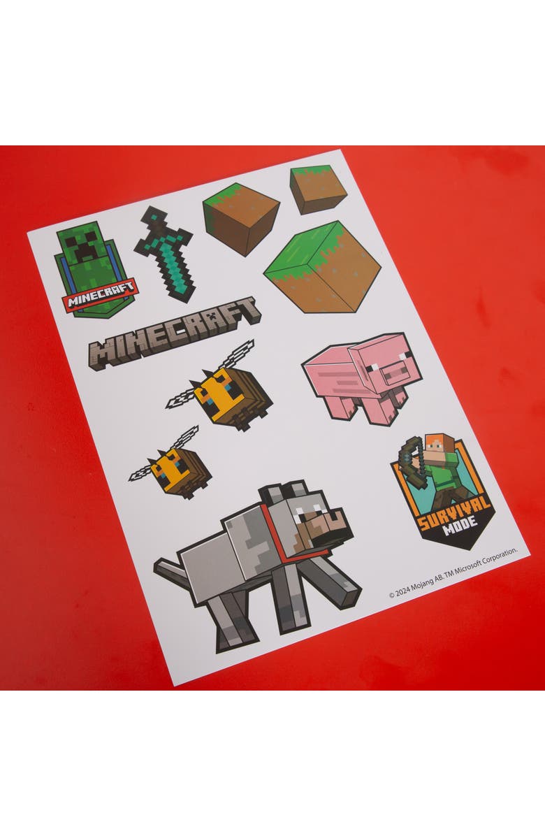 MINECRAFT Wall Clings 50+ Vinyl Stickers, Decals For Room Decor, Alternate, color, Multicolored