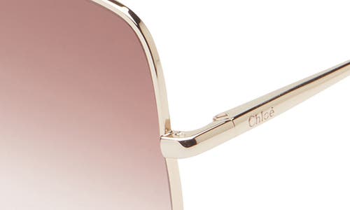 Chloé 60mm Square Gradient Sunglasses In Pink