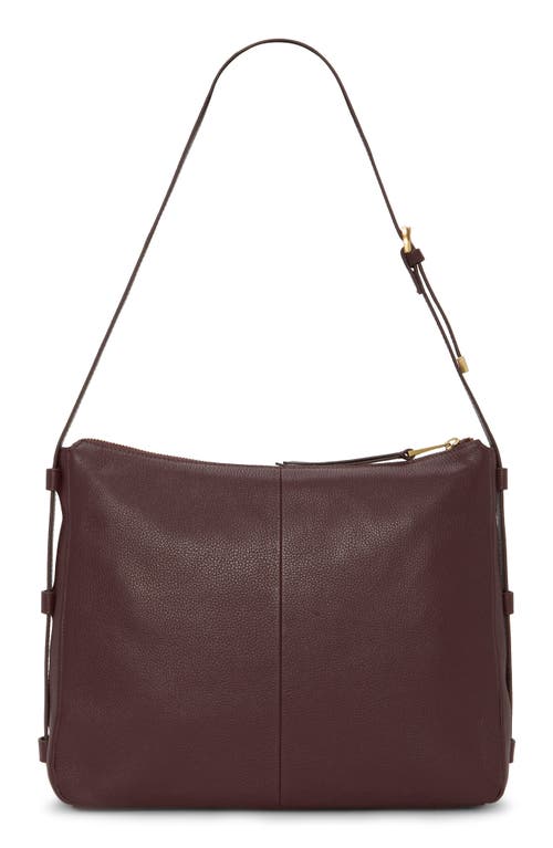 Vince Camuto Noemi Leather Shoulder Bag In Burgundy