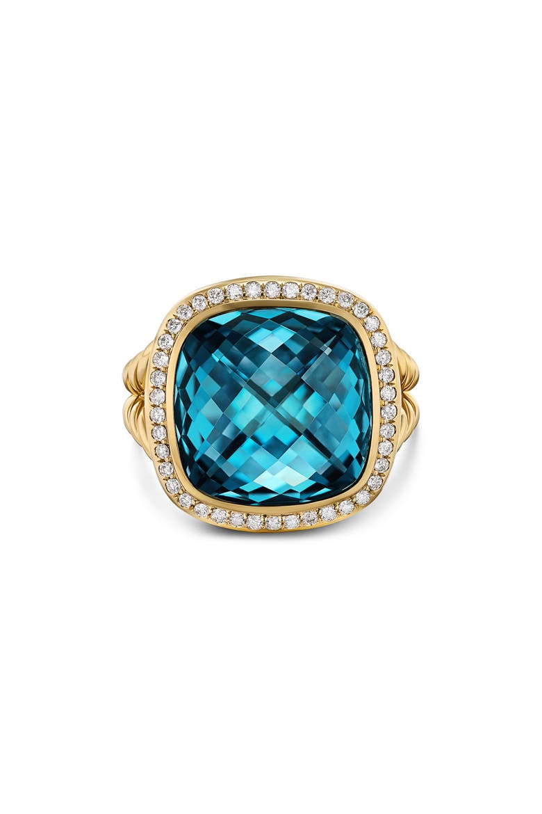 Albion Ring in 18K Gold with Diamonds, Main, color, LIGHT BLUE/ 18K GOLD