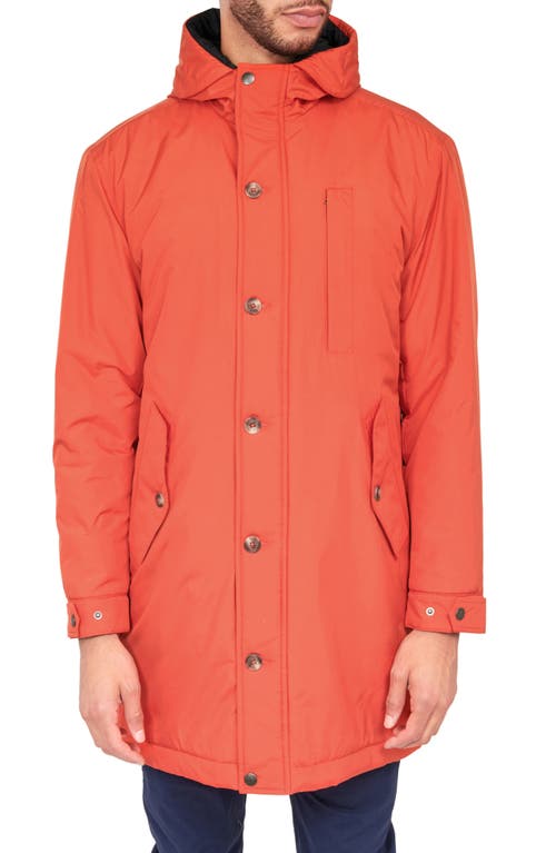 Brooklyn Brigade Solid Utility Parka Jacket in Orange 