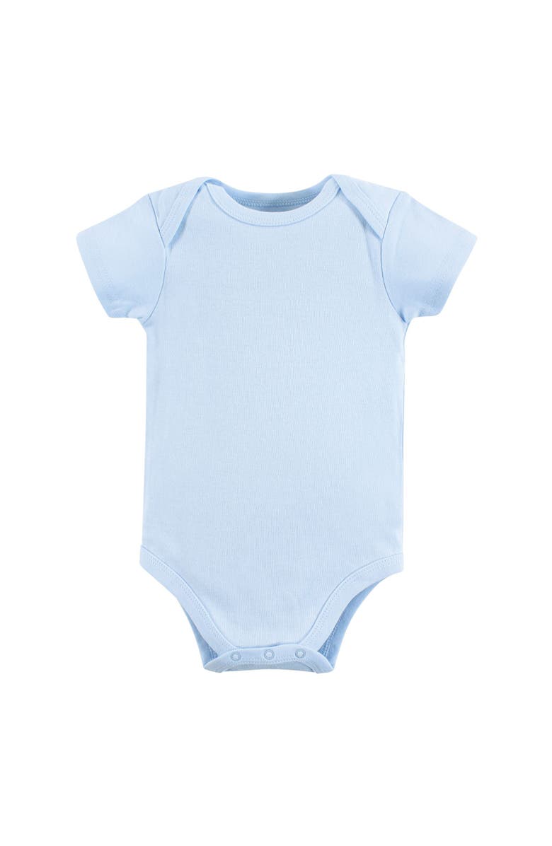 Luvable Friends Youngster's All-Cotton One-Piece Garments, Main, color, Blue