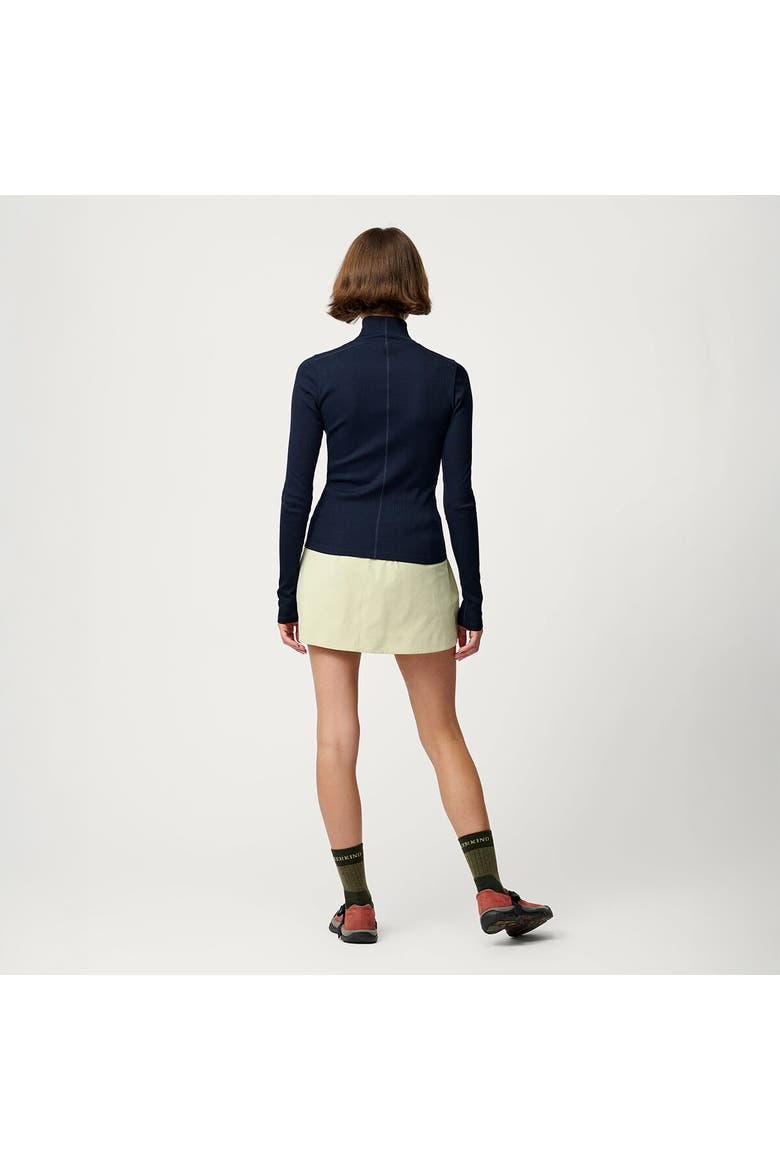 Ribbed Merino Turtleneck 02 - Women's, Alternate, color, Woad