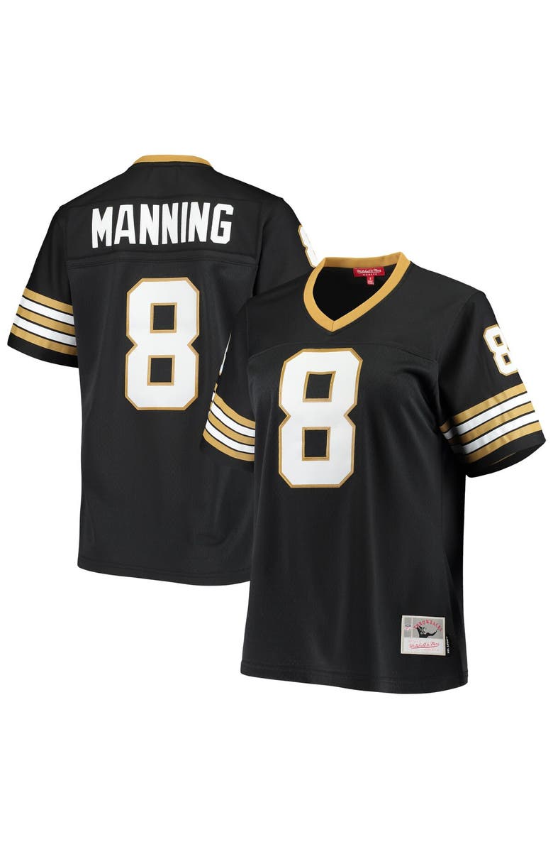 Mitchell & Ness Women's Mitchell & Ness Archie Manning Black New Orleans Saints 1979 Legacy Replica Jersey, Main, color, 