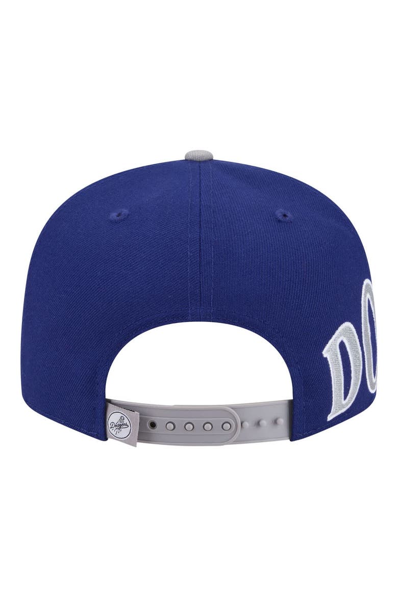 Men's New Era Royal/Gray Los Angeles Dodgers Stretched Two-Tone 9FIFTY Adjustable Hat, Alternate, color, Royal