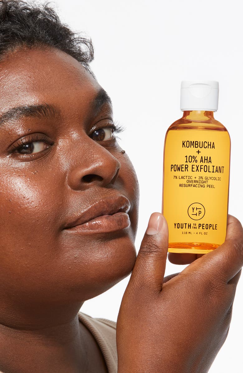 Youth to the People Kombucha + 10% AHA Power Exfoliant, Alternate, color, 
