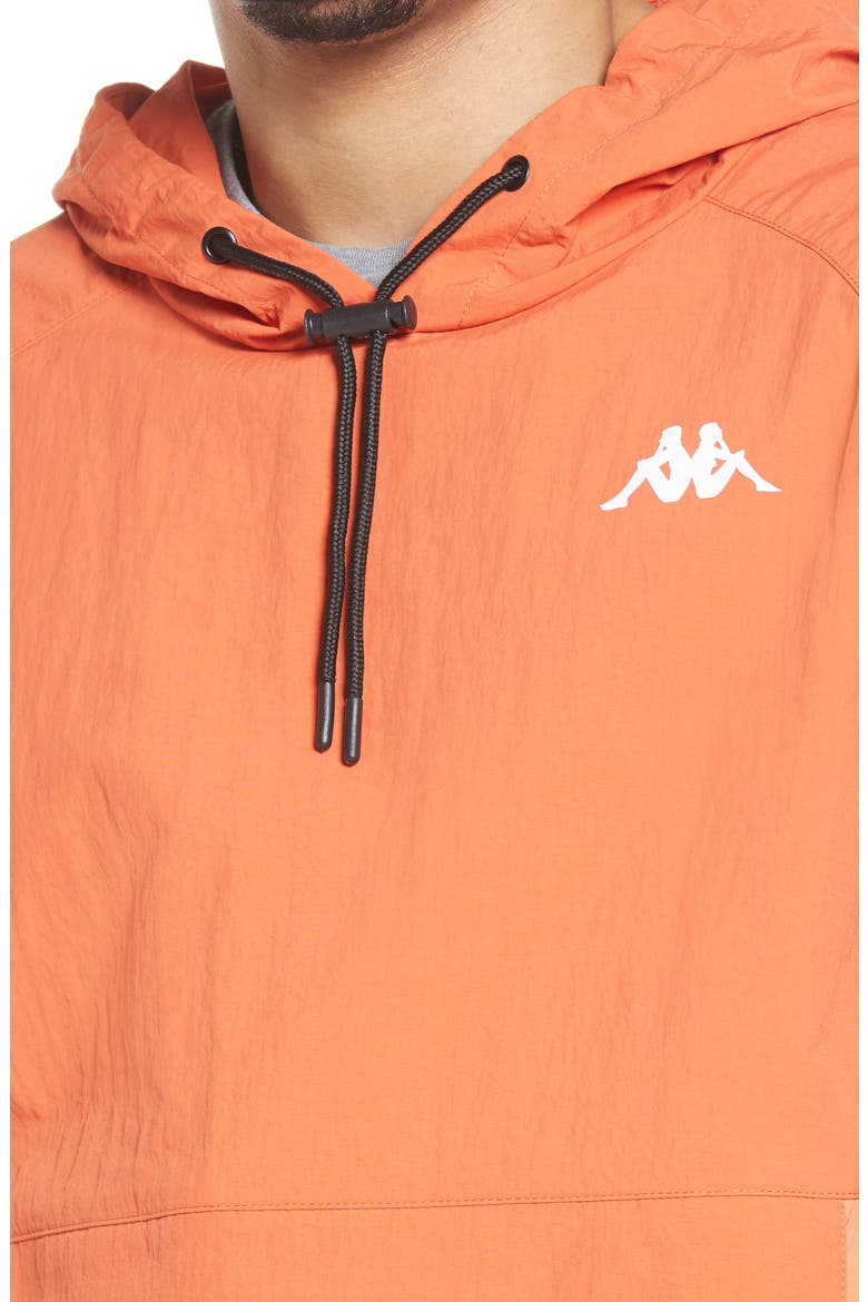 Kappa Men's 222 Banda Edonin Anorak, Alternate, color, ORANGE / ORANGE DUSTY / WHITE