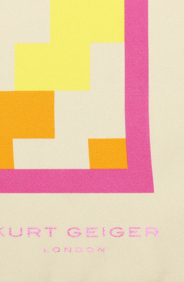 Kurt Geiger London Large Rainbow Weave Silk Square Scarf, Alternate, color, 