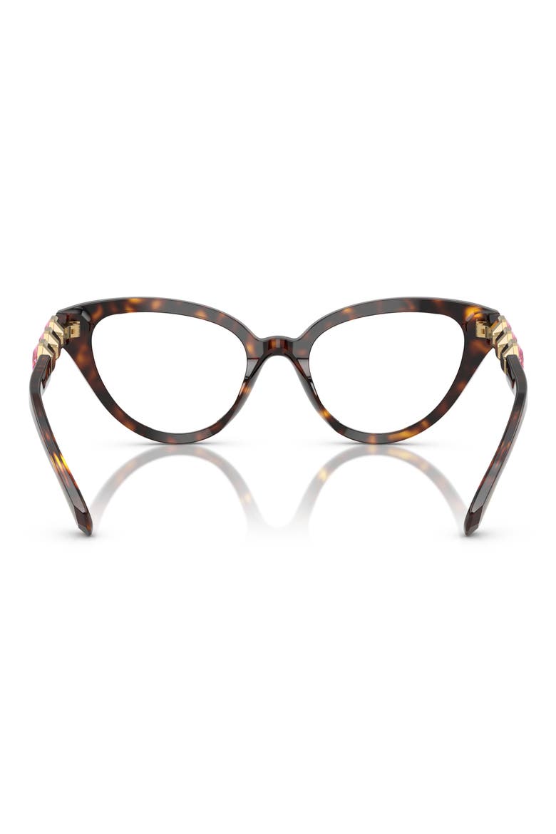 53mm Cat Eye Optical Glasses, Alternate, color, HAVANA