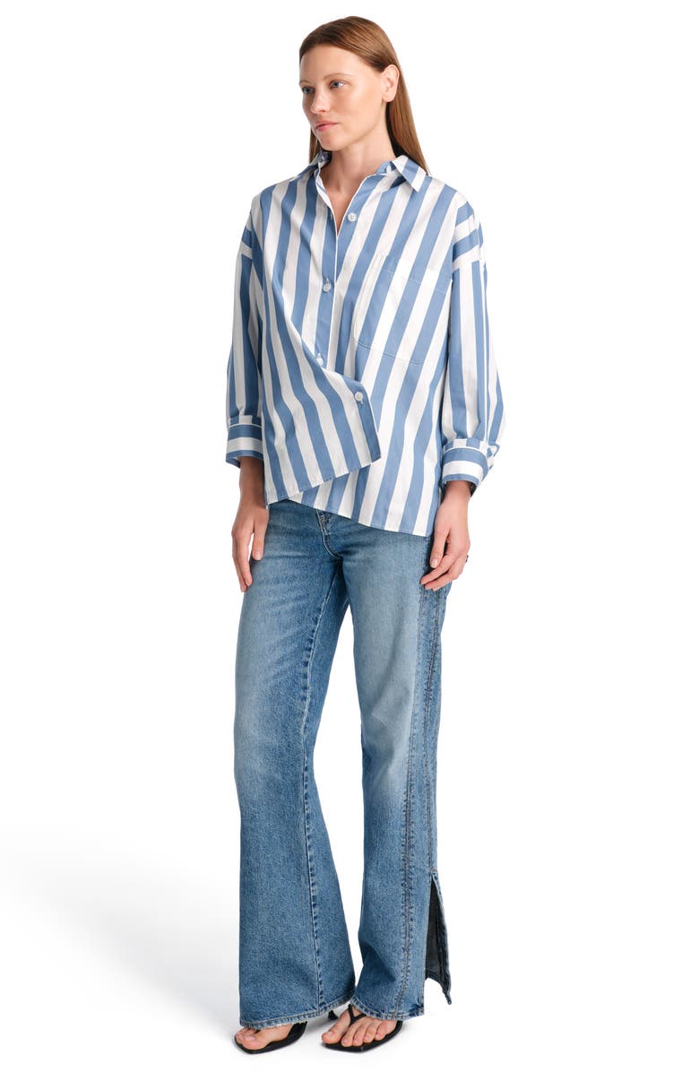 TWP New Earl Stripe Button-Up Shirt, Alternate, color, 
