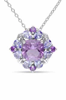 DELMAR Amethyst & Tanzanite Pendant Necklace