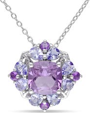 DELMAR Amethyst & Tanzanite Pendant Necklace