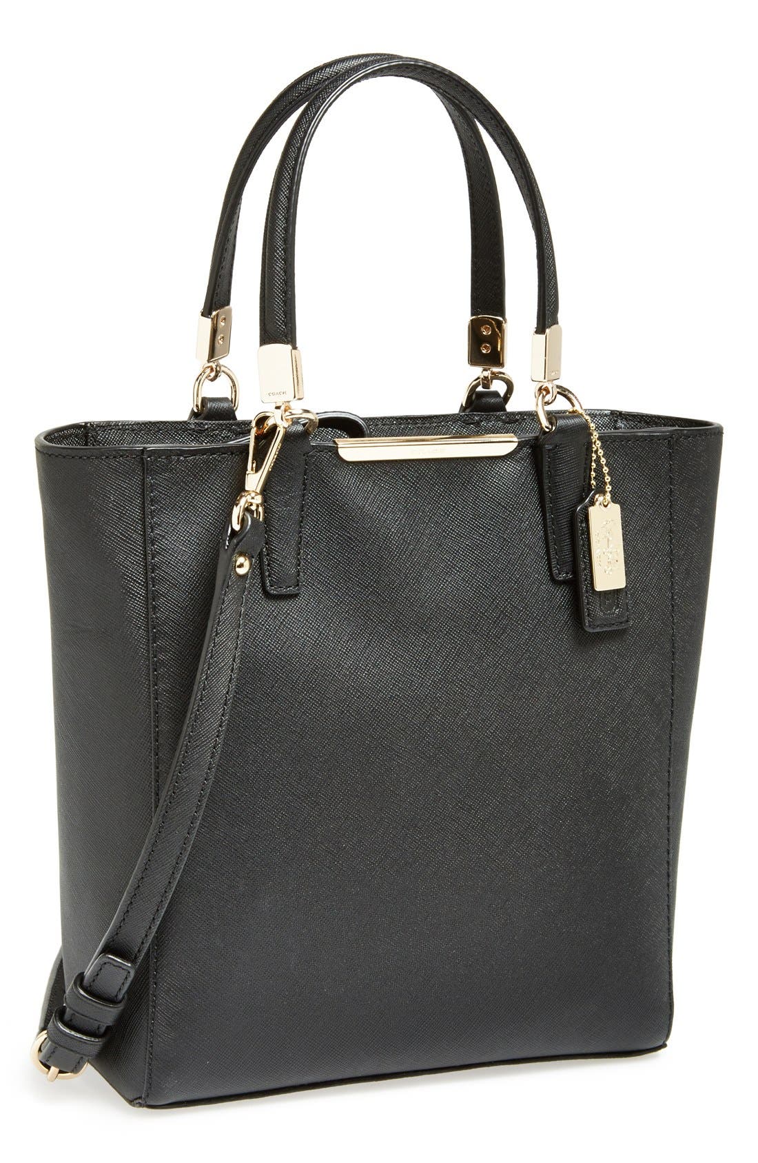 COACH 'Madison' Saffiano Leather Tote, Main, color, 