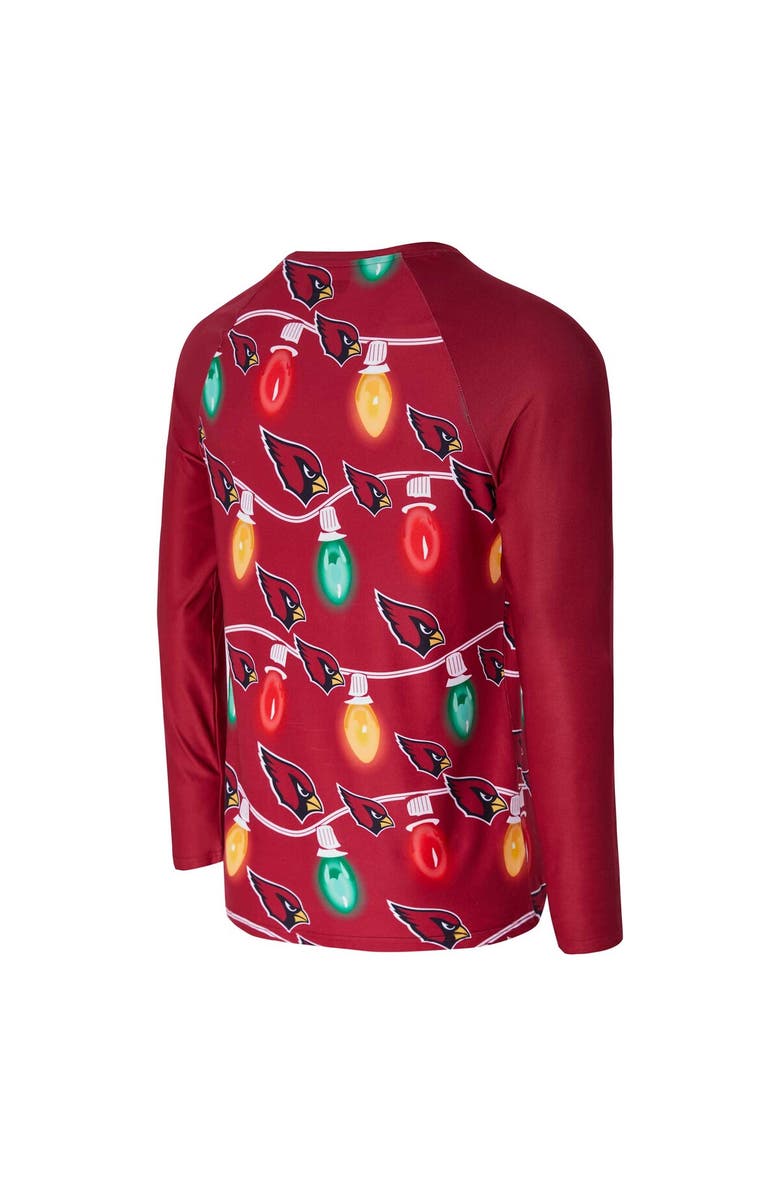 CONCEPTS SPORT Men's Concepts Sport  Cardinal Arizona Cardinals Garland Knit Raglan Long Sleeve T-Shirt and Pants Set, Alternate, color, Cardinal