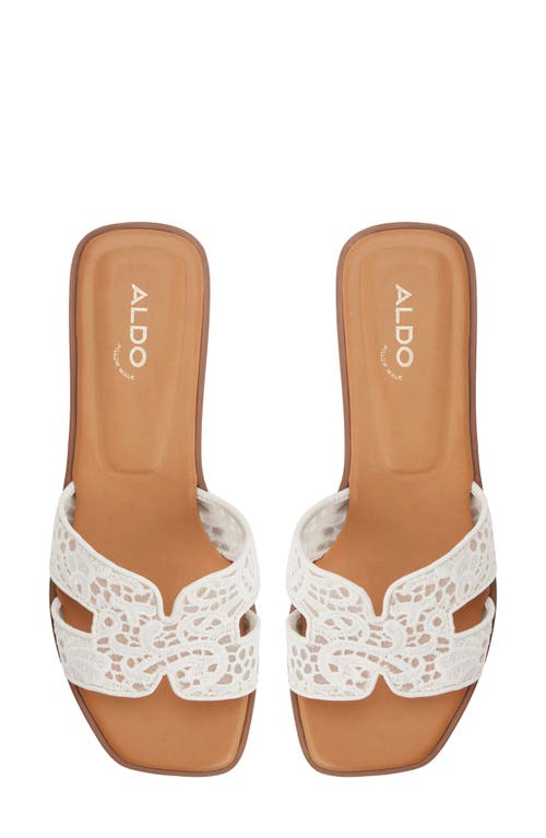 Aldo Itsandal Slide Sandal In White