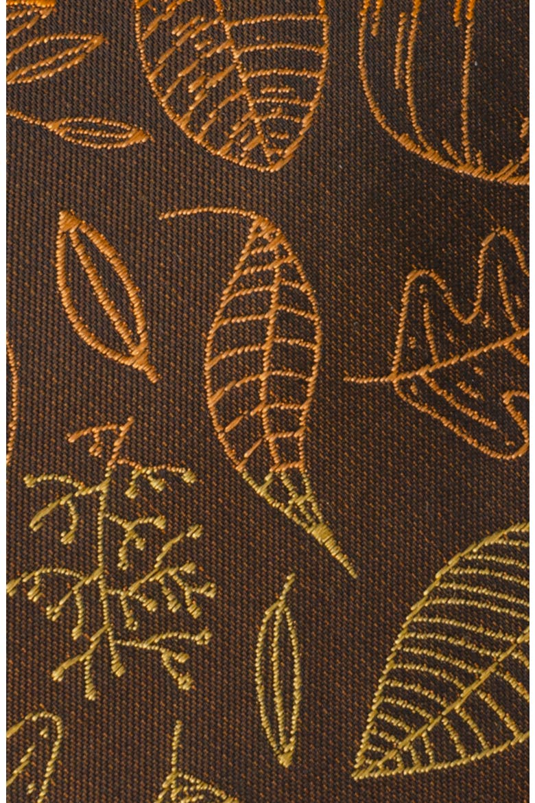 Fall Spice Silk Blend Tie, Alternate, color, BROWN