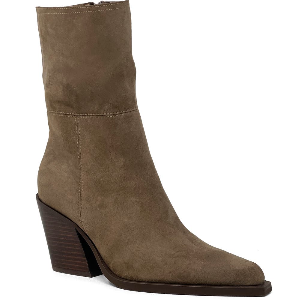 Shushop Venice Block Heel Bootie In Brown