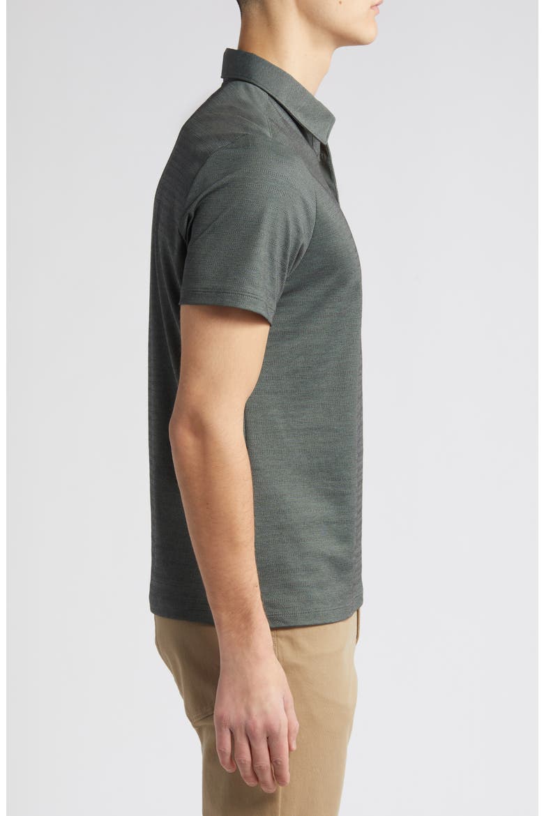 Kurt Textured Polo, Alternate, color, DARK GREEN